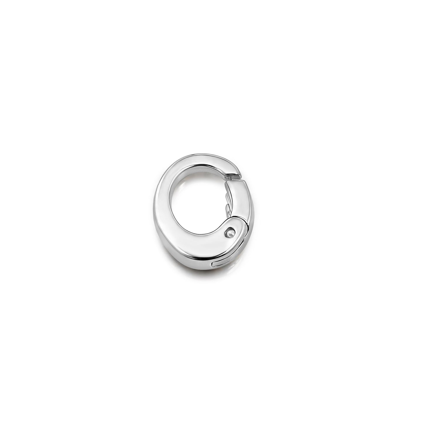 Sterling silver oval clasping link