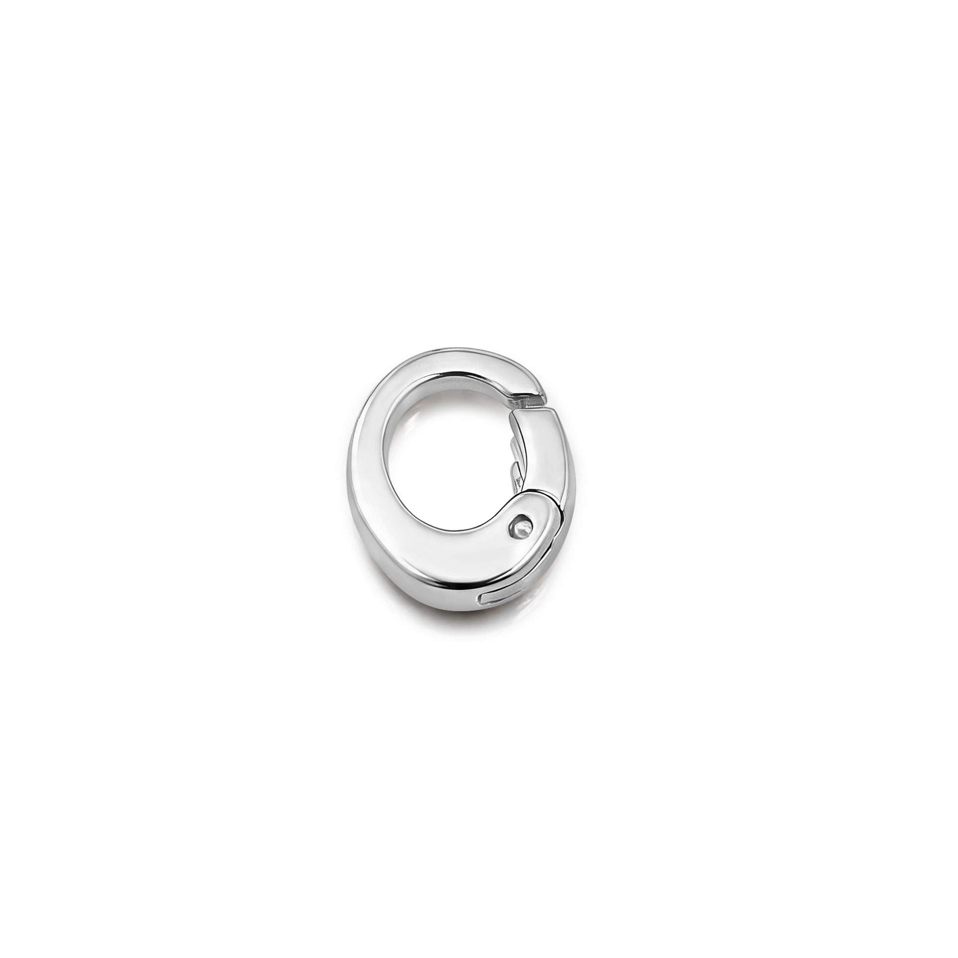 Sterling silver oval clasping link