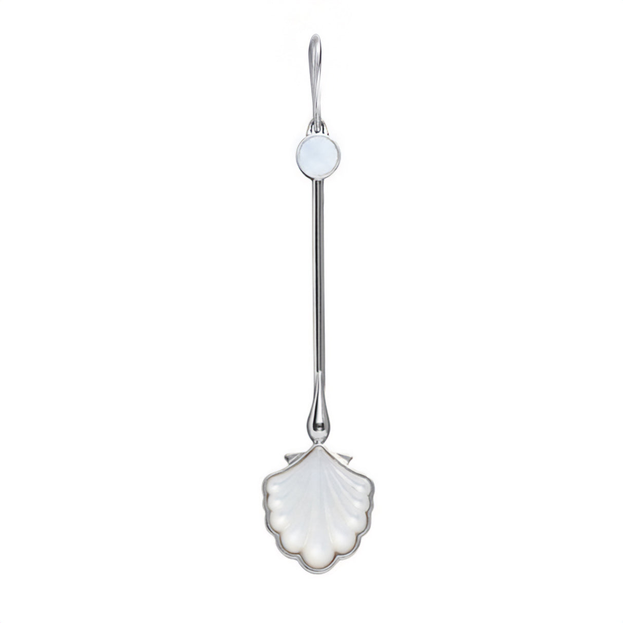 Water Wand Pendant in sterling silver with luminous mother-of-pearl