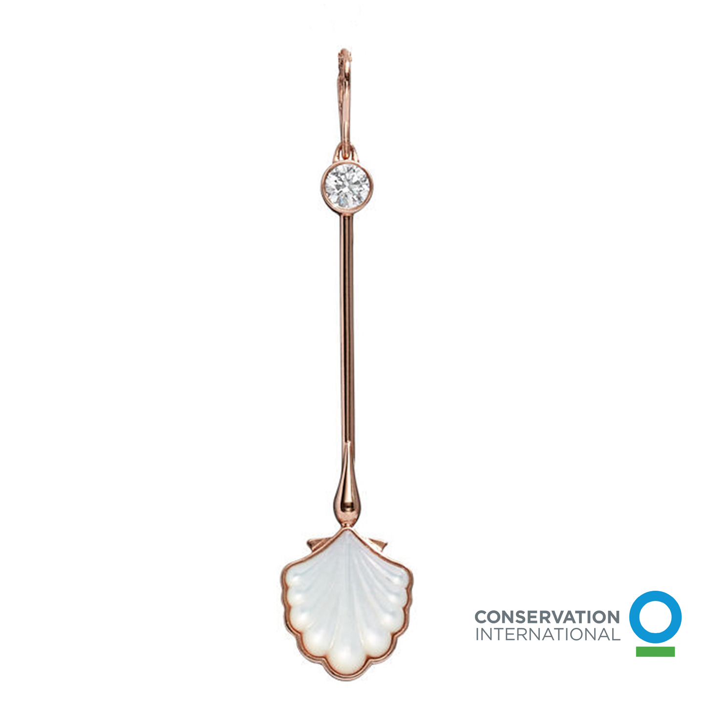 Water Wand Pendant in 18k Rose Gold