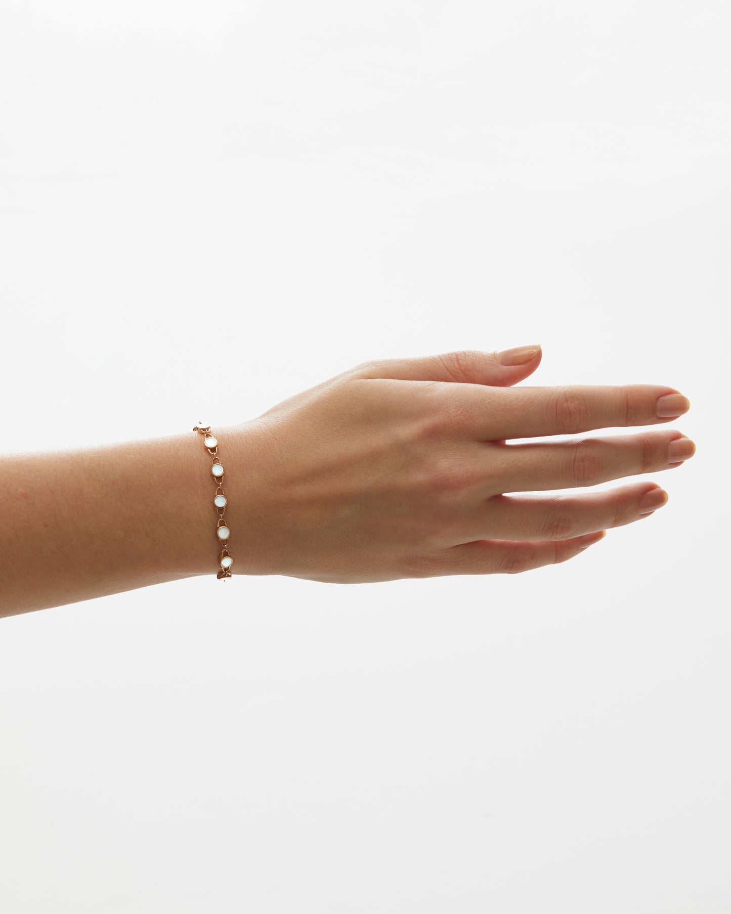 TreasureLock Mother-of-Pearl Bracelet 4mm in 18k Rose Gold