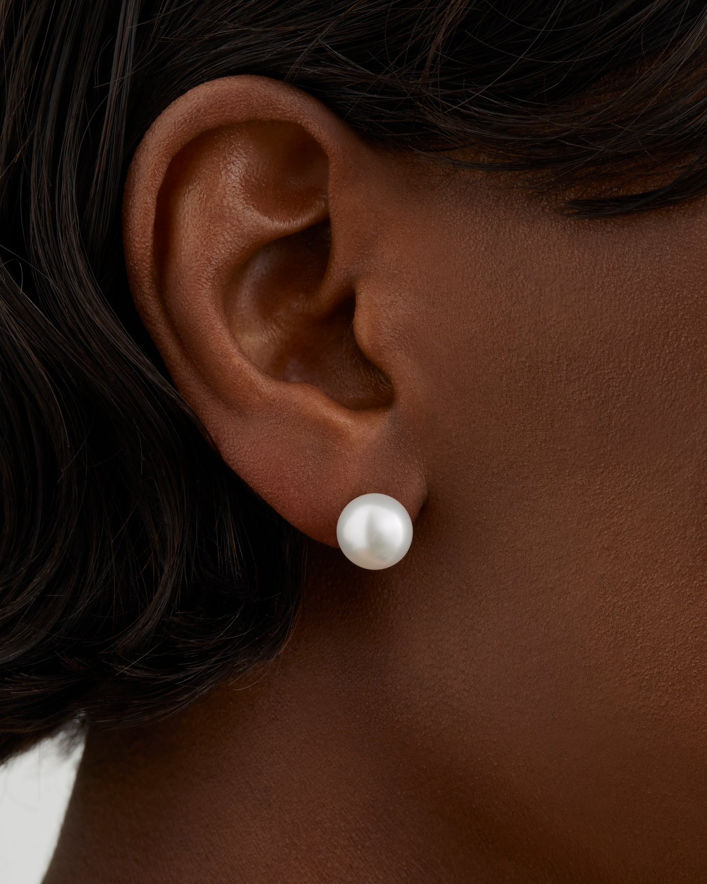 Unity South Sea Pearl Stud Earrings 10mm in Rose Gold