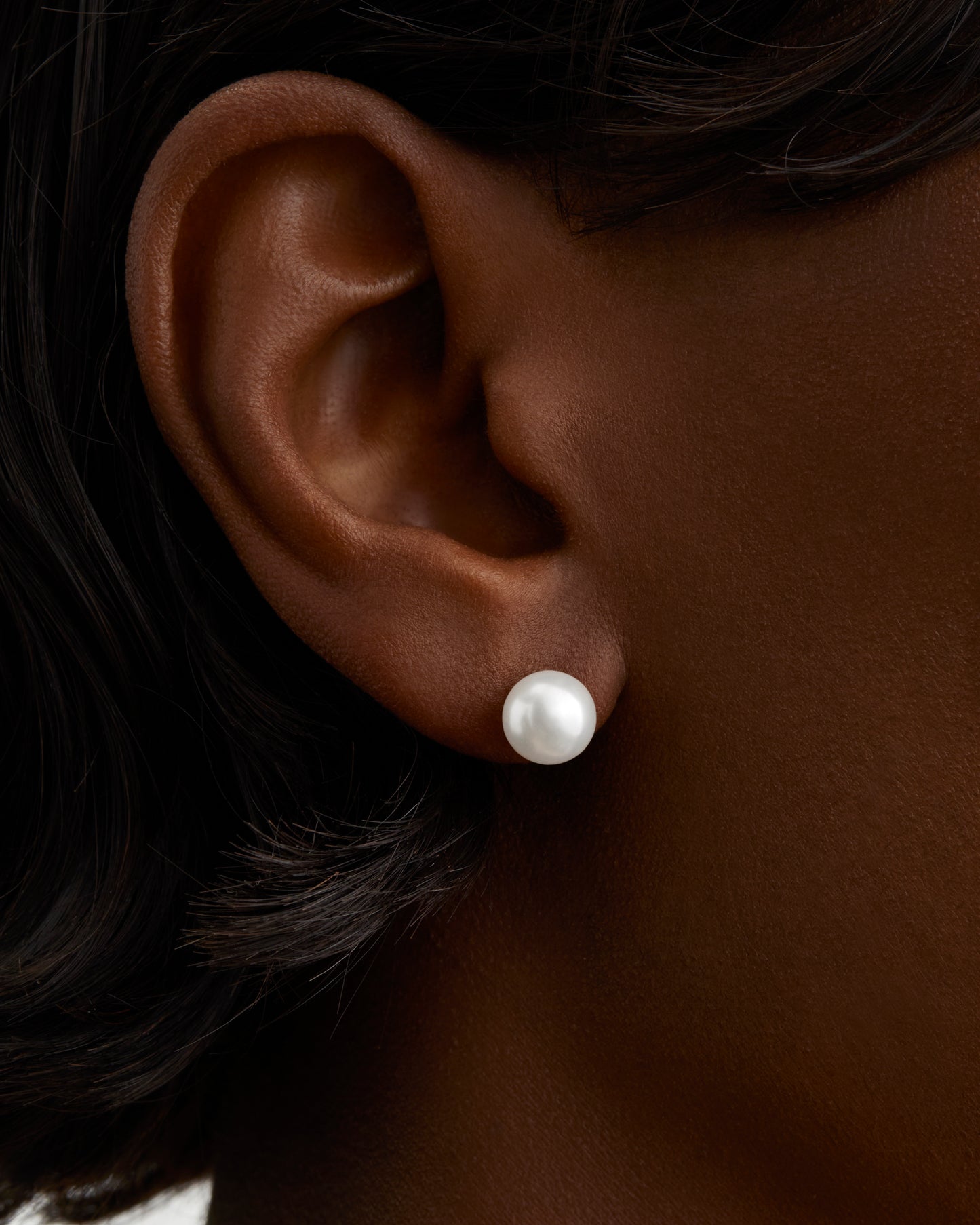 Unity South Sea Pearl Stud Earrings 8mm in Rose Gold