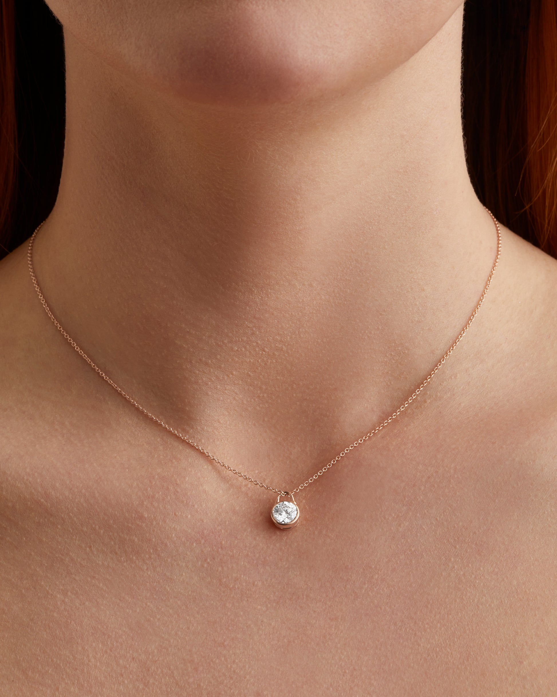 TreasureLock ct Lab-Grown Diamond Pendant – Roseate Jewelry