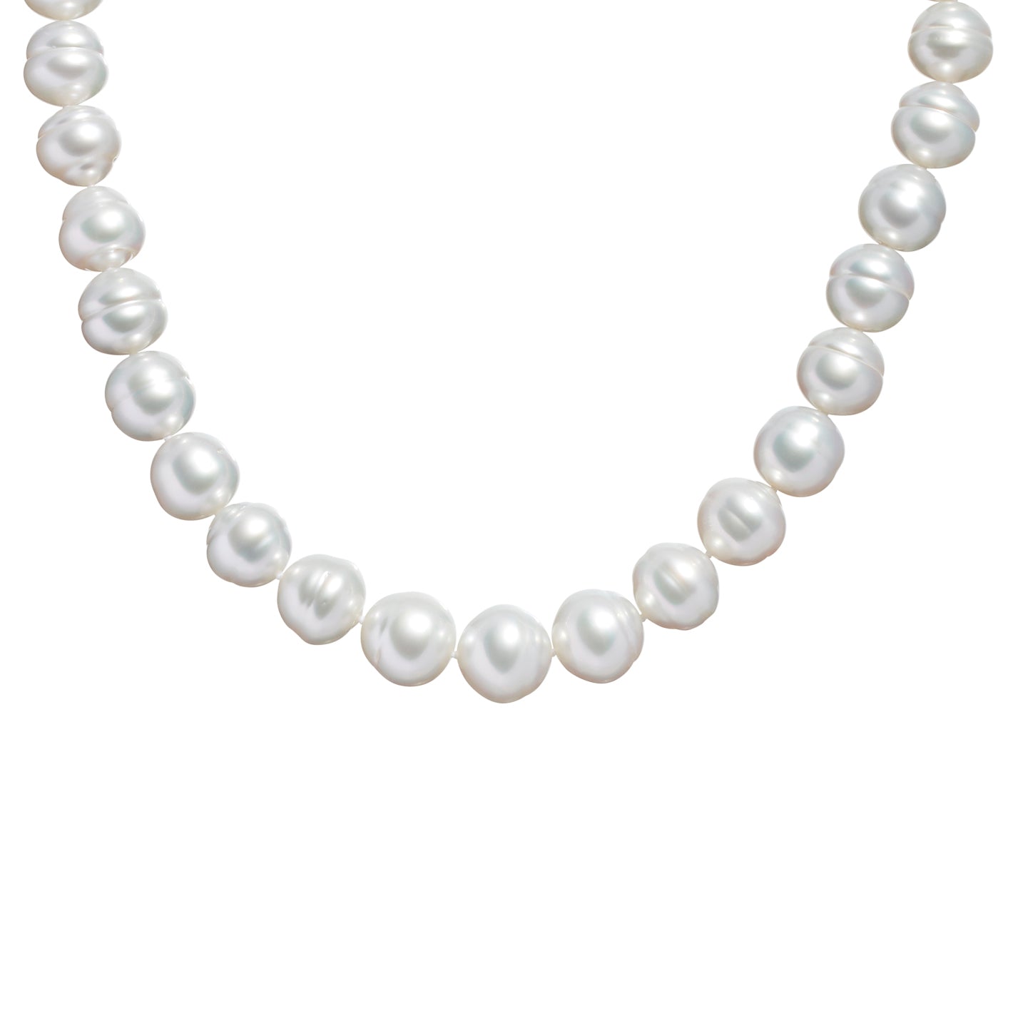 Australian South Sea Circle Pearl Necklace in Rose Gold