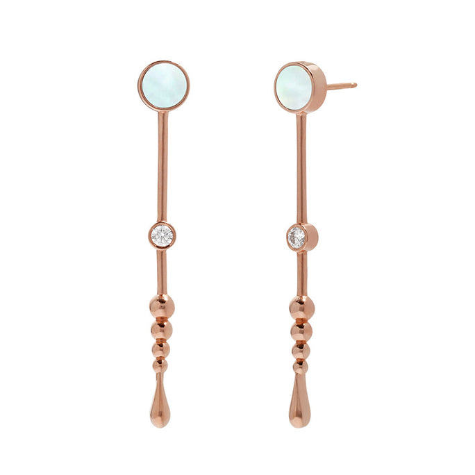 Loyalty Wand Earrings in 18k Rose Gold