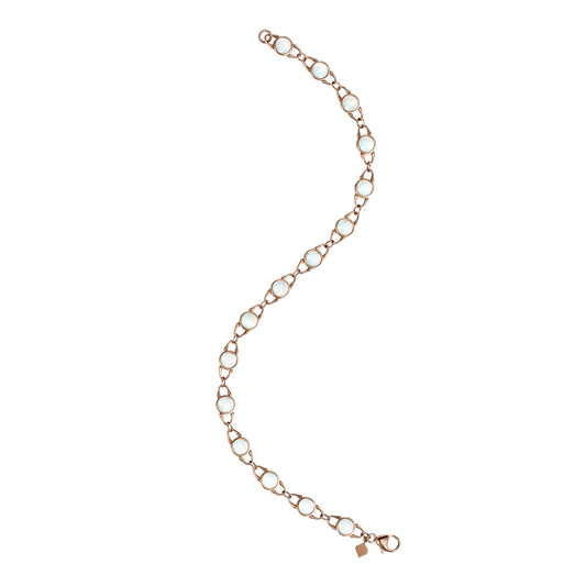 TreasureLock Mother-of-Pearl Bracelet 4mm in Rose Gold