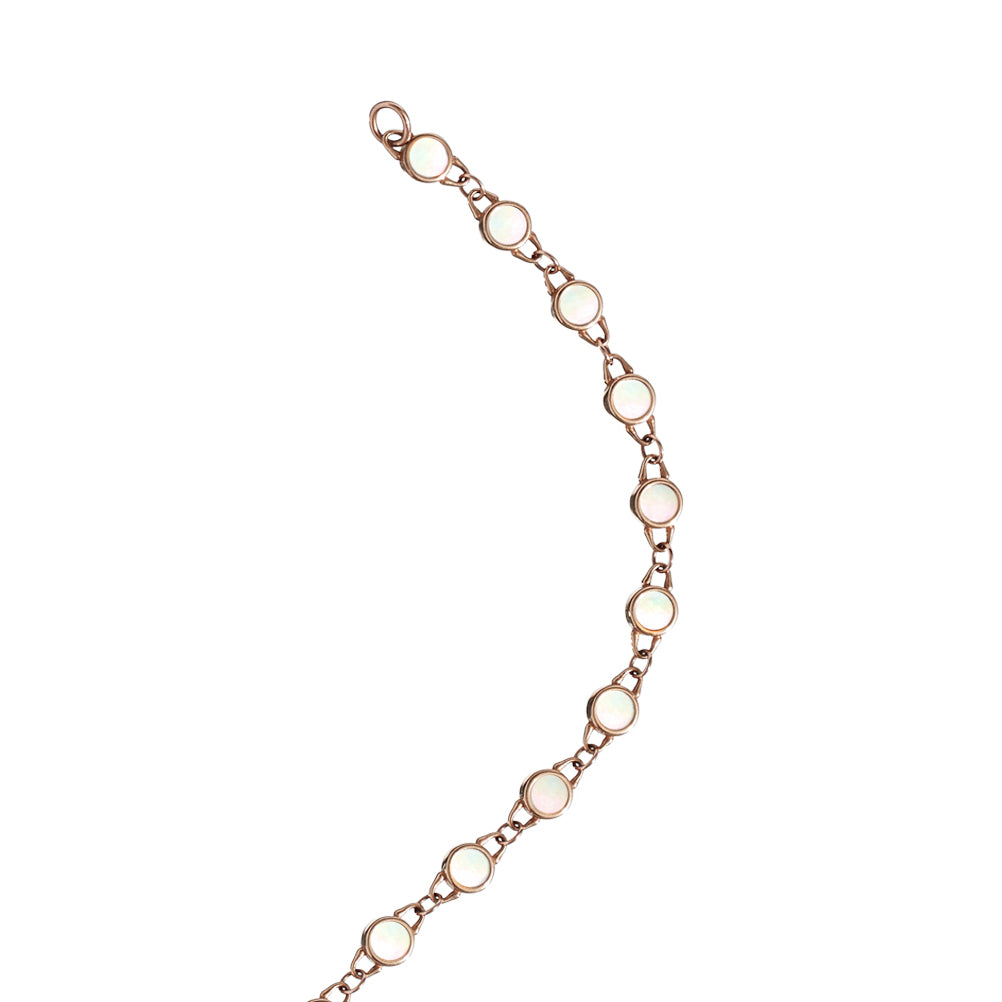 TreasureLock Mother-of-Pearl Bracelet 3mm in Rose Gold