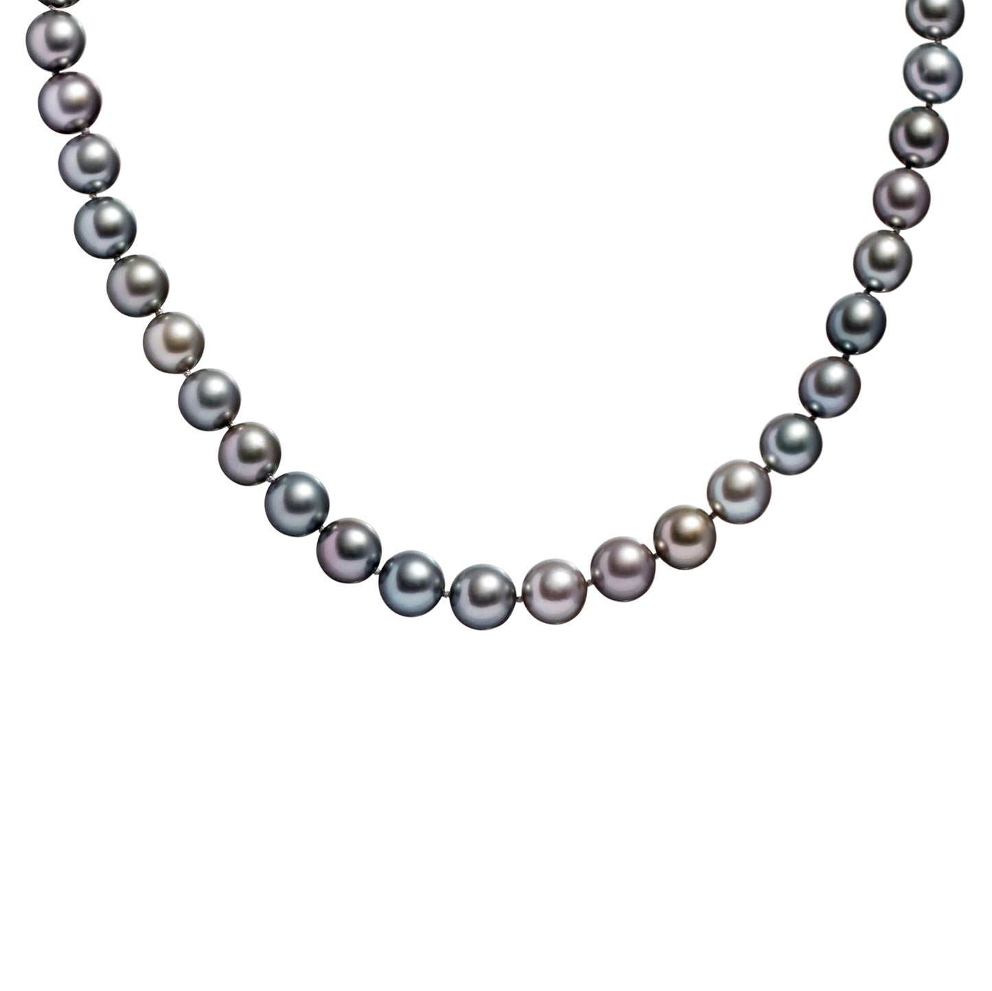 Tahitian Round Pearl Necklace in Rose Gold