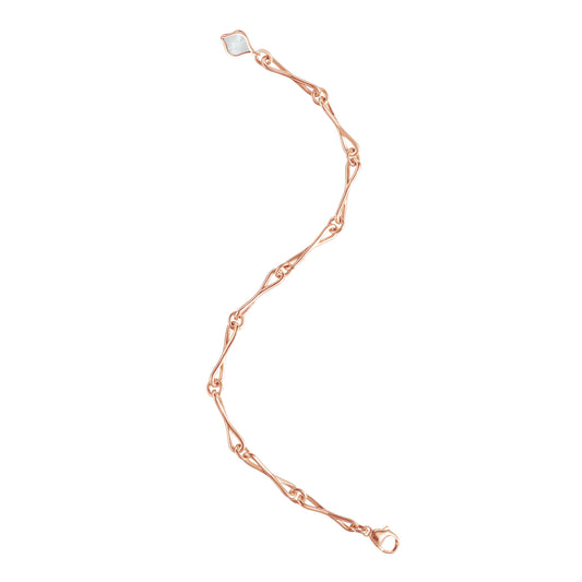 FINAL SALE WaterDrop Sample Link Bracelet in Rose Gold