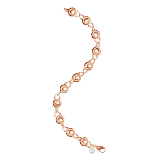 TreasureLock Bead Bracelet 10mm in Rose Gold