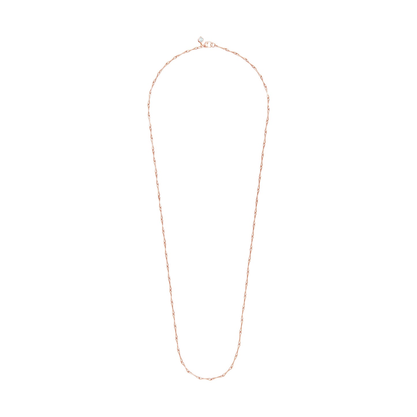 WaterDrop Small Link Necklace in Rose Gold